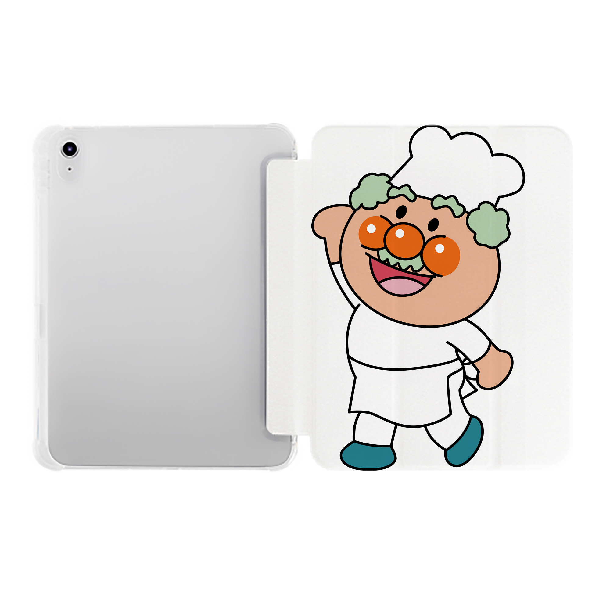 （画像用） アンパンマン Anpanman IPad ケース ペン収納付き 三つ折りスタンド PUレザー×シリコン 対応機種9.5/10.5/10.9インチ